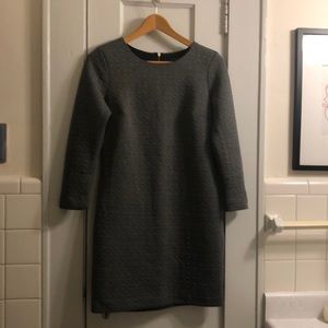 Grey sweater dress